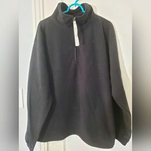 NWT Tri-Mountain Men's L Zip Up Black Sweater 88051 Large